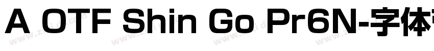 A OTF Shin Go Pr6N字体转换
